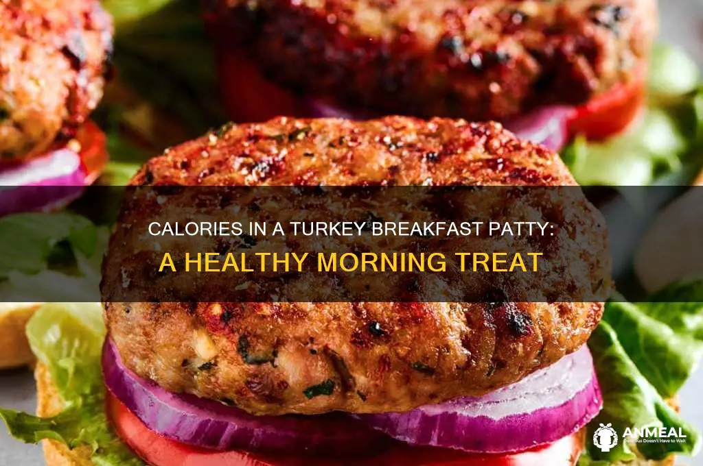 how many calories in a turkey breakfast patty