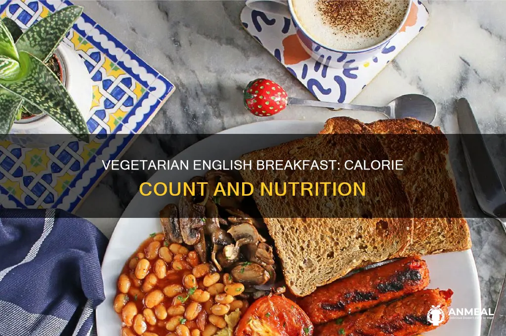 how many calories in a vegetarian english breakfast