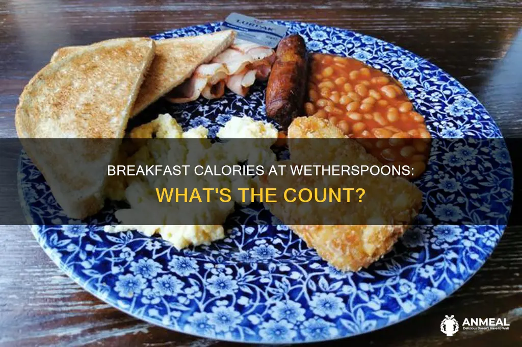 how many calories in a wetherspoons breakfast
