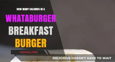 Whataburger Breakfast Burger: Calorie Breakdown