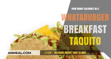 Tasty Taquito Calories: Whataburger Breakfast Nutrition Facts