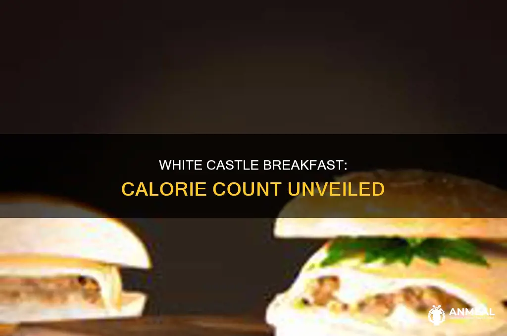 how many calories in a white castle breakfast sandwich
