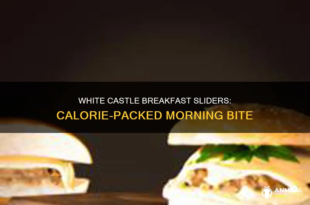 how many calories in a white castle breakfast sliders