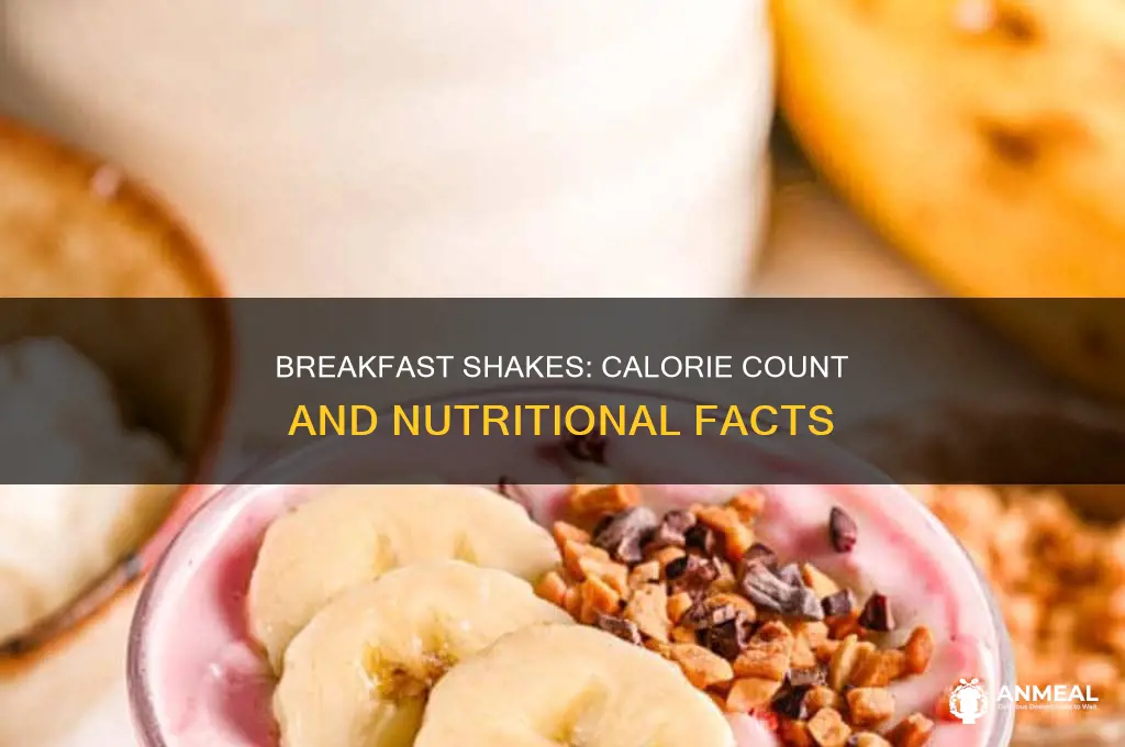 how many calories in an average breakfast shake