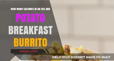 Healthy Breakfast Burrito: Calories in Egg and Potato Wrap