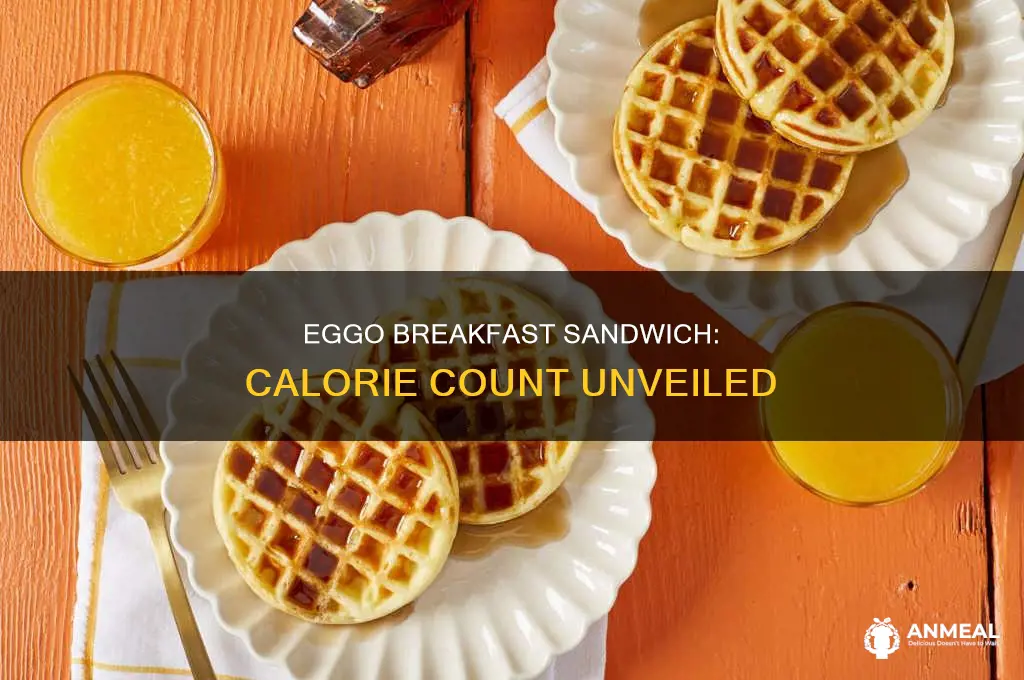 how many calories in an eggo breakfast sandwich