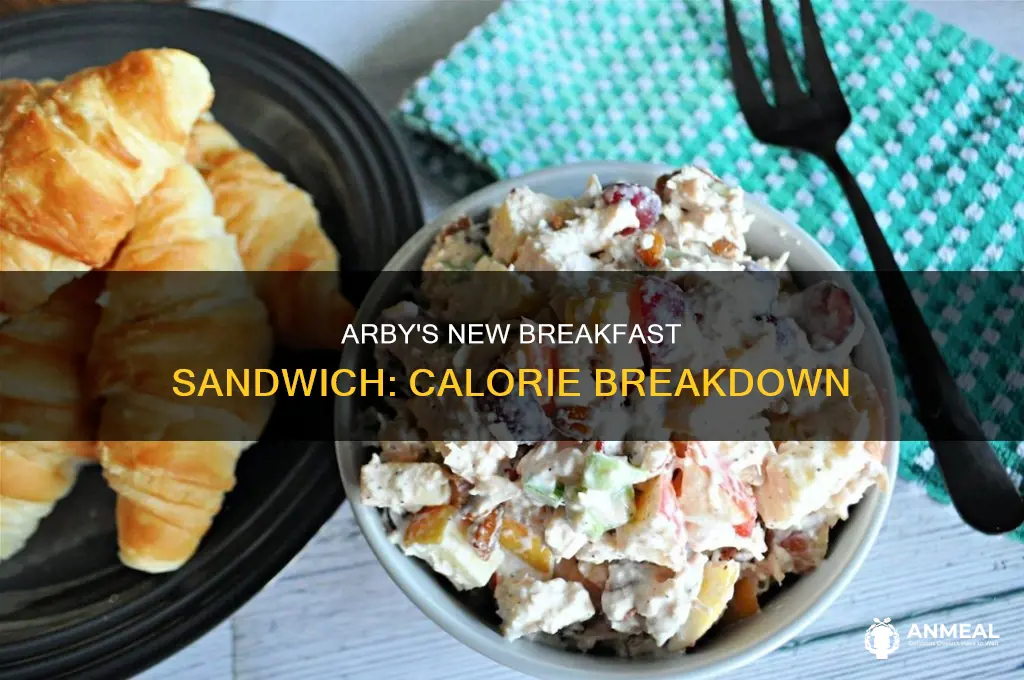 how many calories in arbys new breakfast sandwich