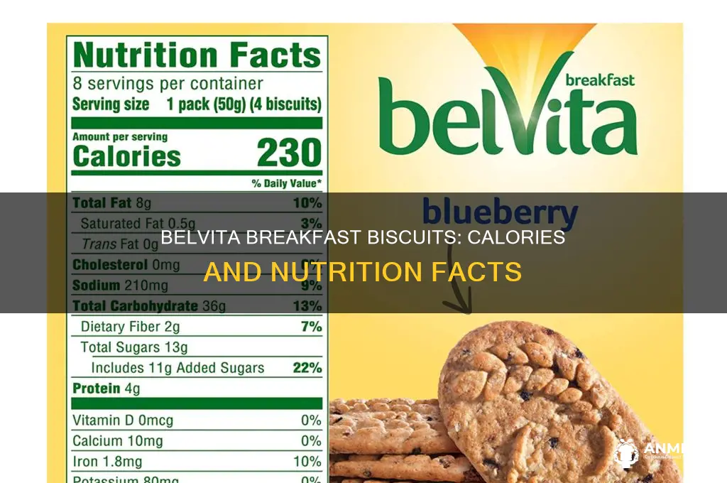how many calories in belvita milk and cereal breakfast biscuits