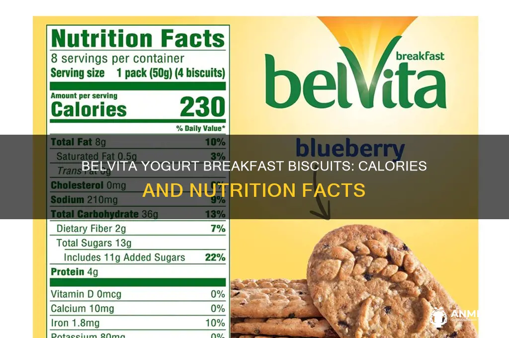 how many calories in belvita yoghurt breakfast biscuits