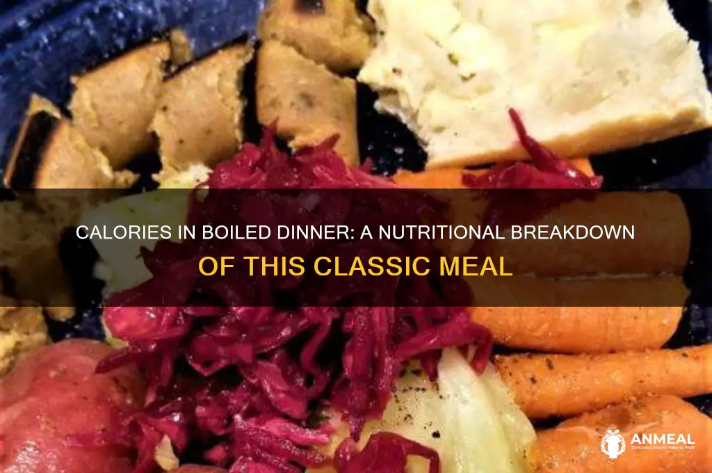 how many calories in boiled dinner