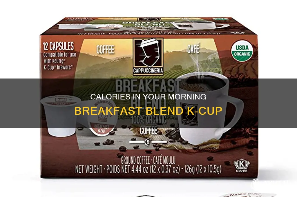 how many calories in breakfast blend k cup