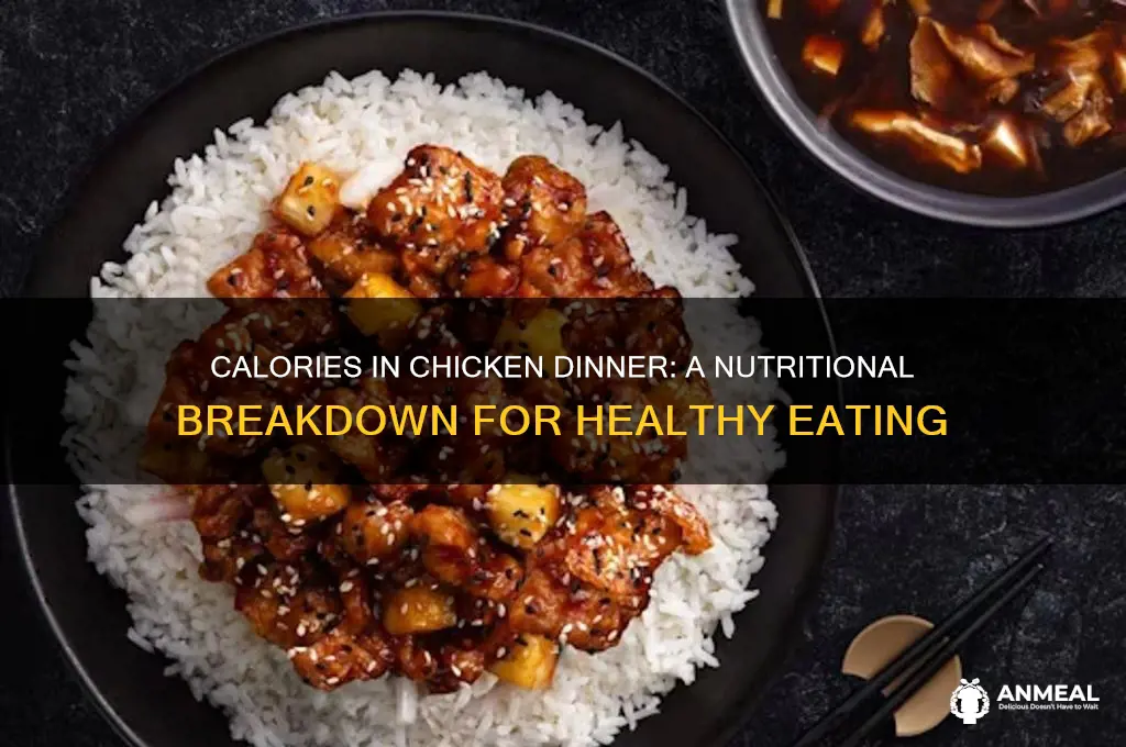 how many calories in chicken dinner
