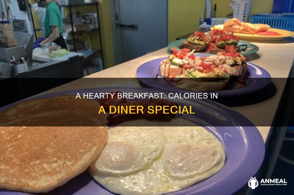 how many calories in diner breakfast