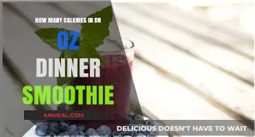 Dr. Oz Dinner Smoothie Calories: A Nutritional Breakdown