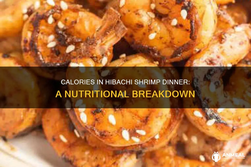 how many calories in hibachi shrimp dinner