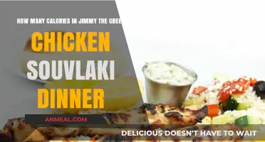 Calories in Jimmy the Greek Chicken Souvlaki Dinner Revealed