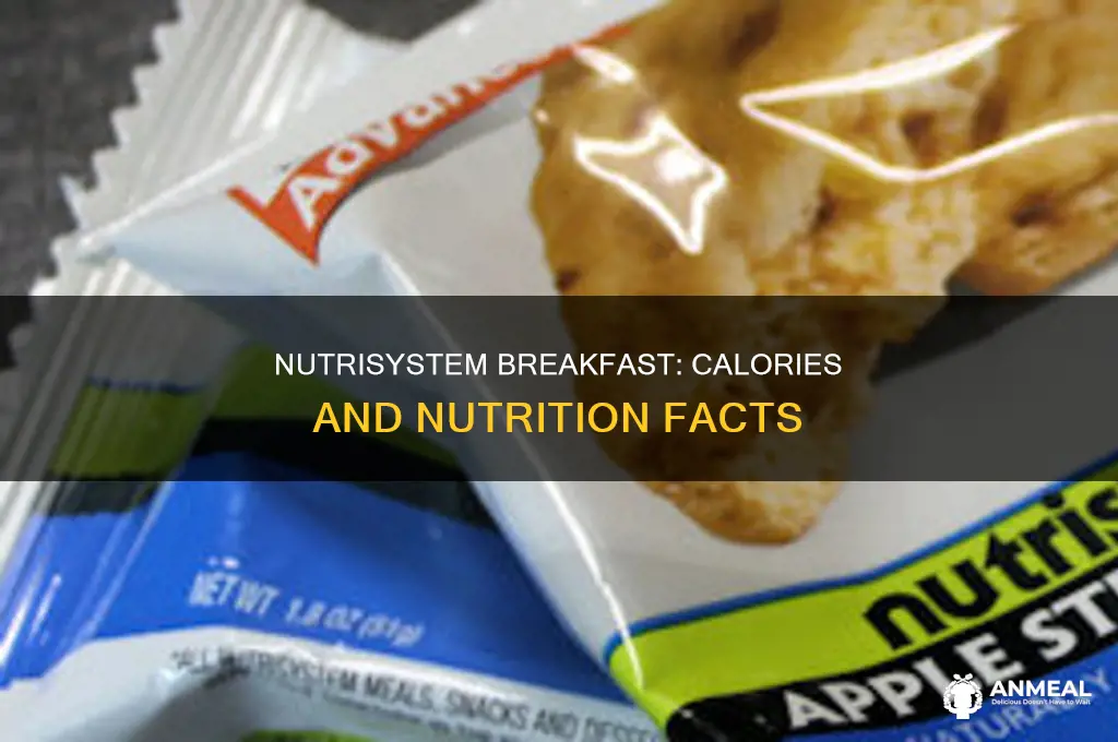 how many calories in nutrisystem breakfast