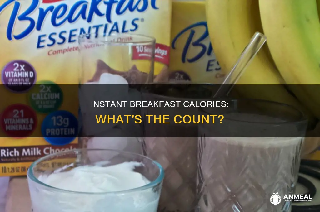 how many calories in one sercing of instant breakfast