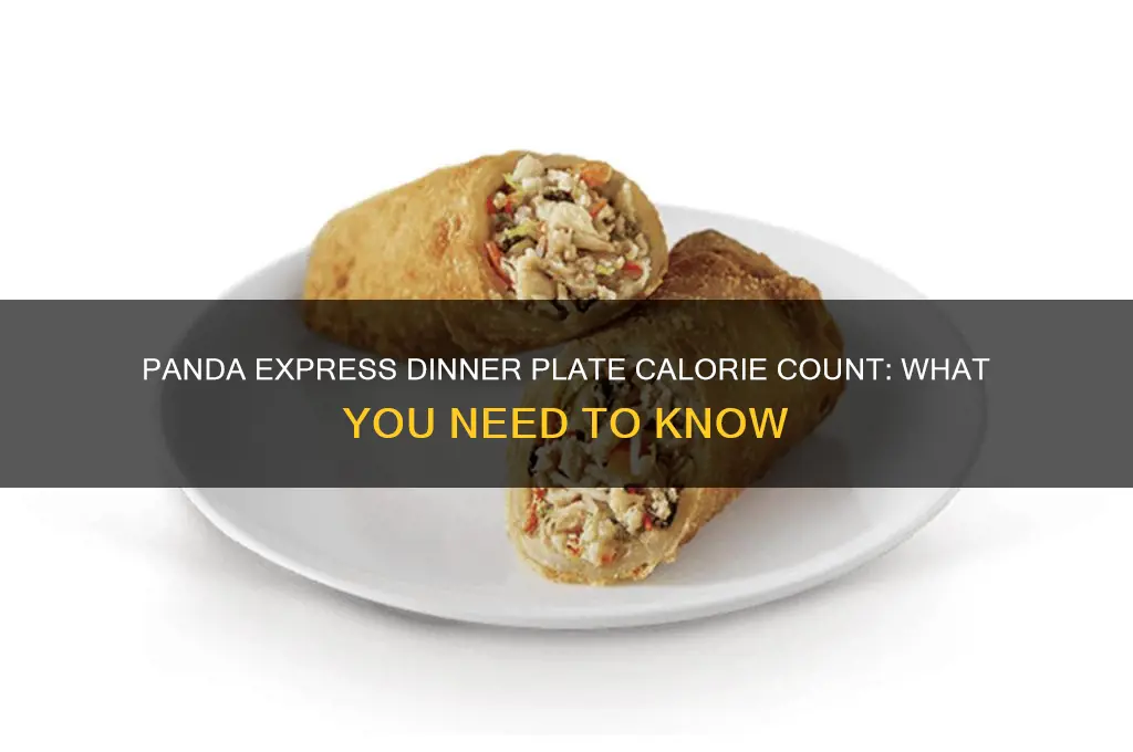 how many calories in panda express dinner plate