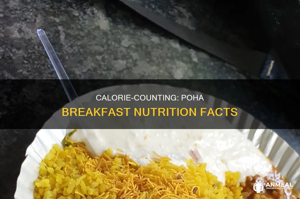 how many calories in poha breakfast