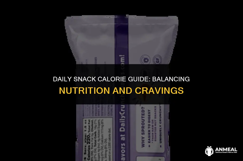 how many calories in snacks should i eat a day
