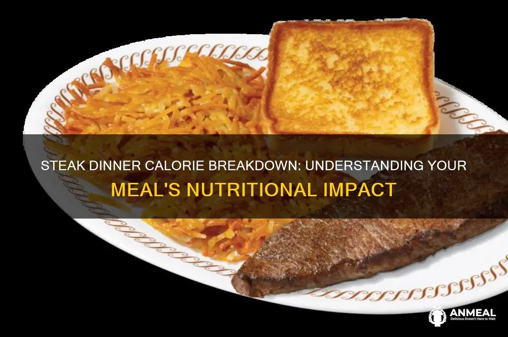 how many calories in steak dinner
