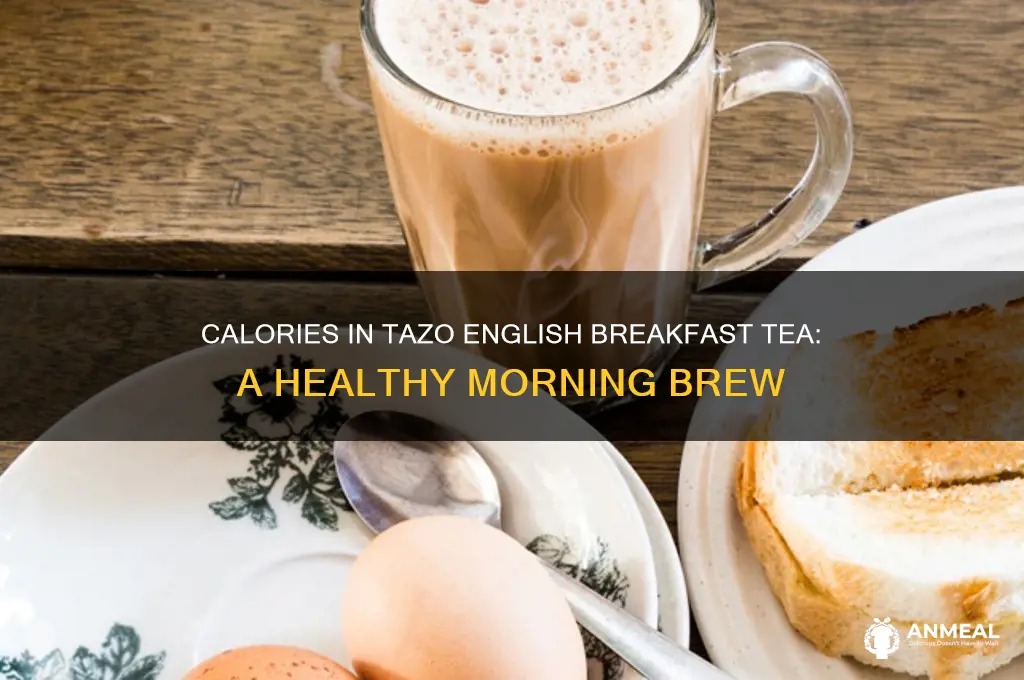 how many calories in tazo english breakfast tea