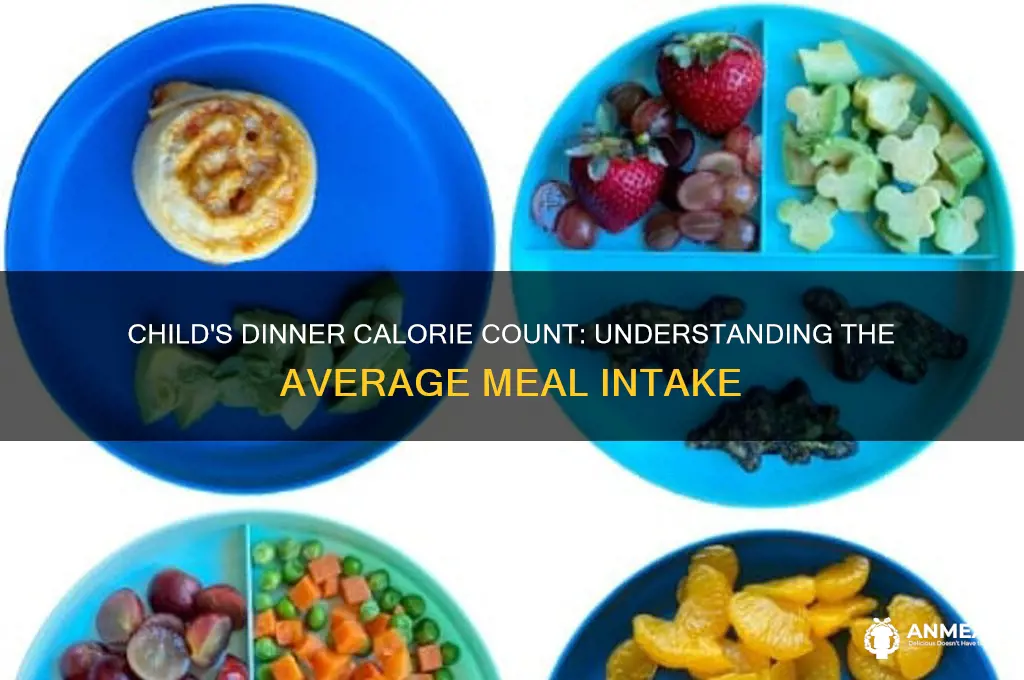 how many calories in the average dinner for a child