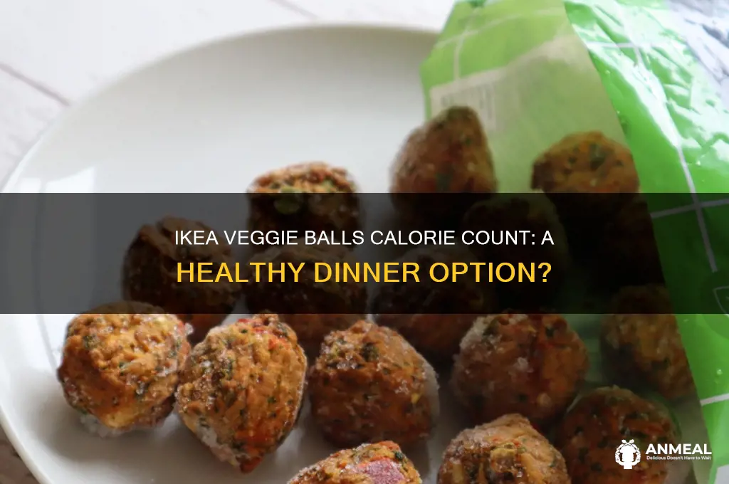 how many calories in the veggie balls at ikea dinner