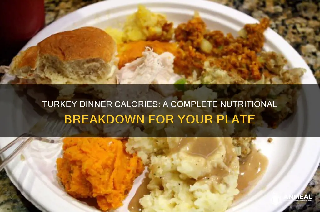how many calories in turkey dinne
