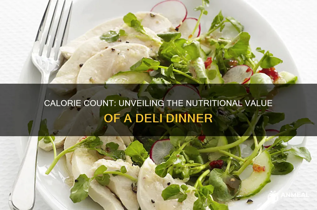 how many calories is a deli dinner