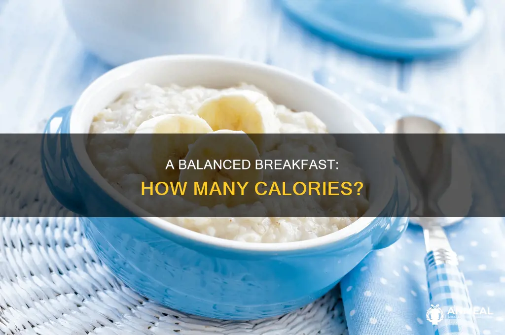 how many calories is in balanced breakfast