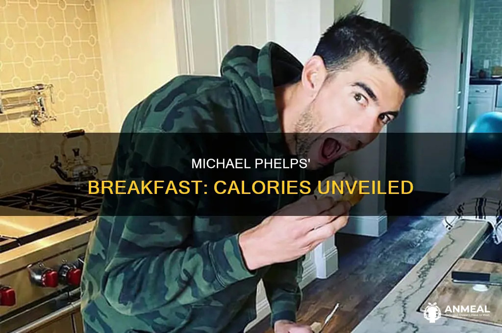 how many calories michael phelps breakfast