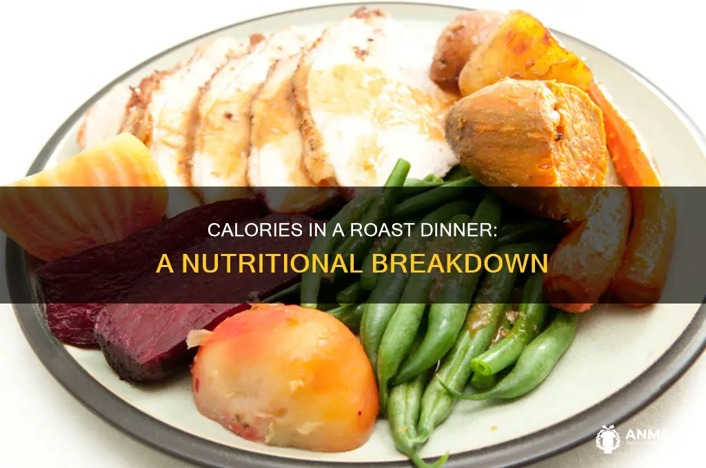 how many calories roast dinner