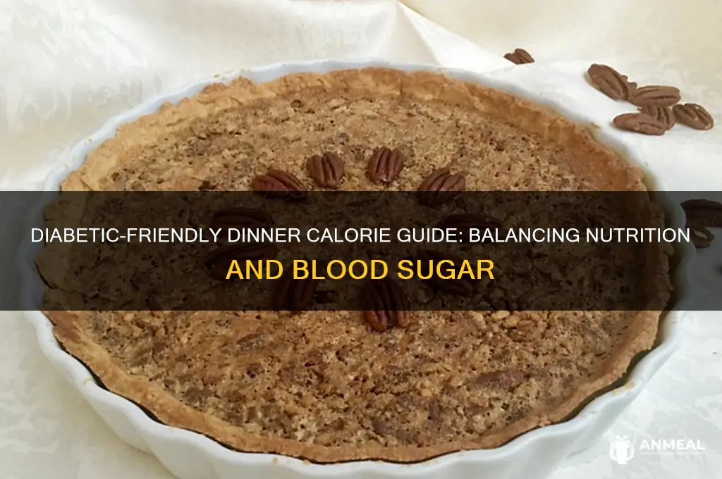 how many calories should a diabetic each for dinner