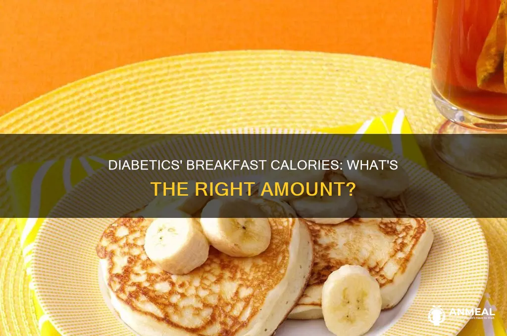 how many calories should a diabetic have for breakfast