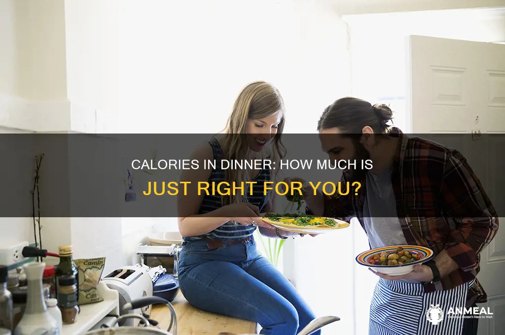 how many calories should a dinne