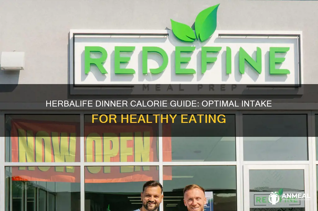 how many calories should dinner be on herbalife