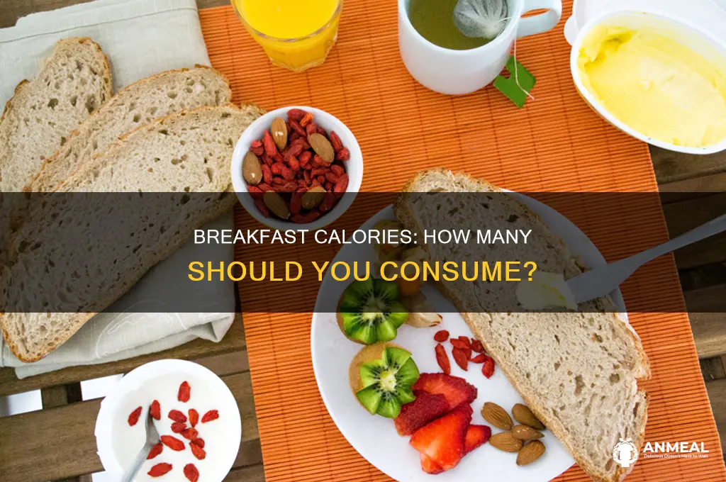 how many caloroes should breakfast be