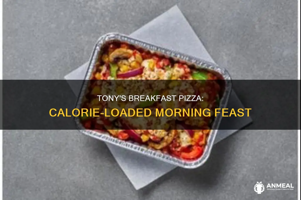 how many calries in tonys breakfast izza