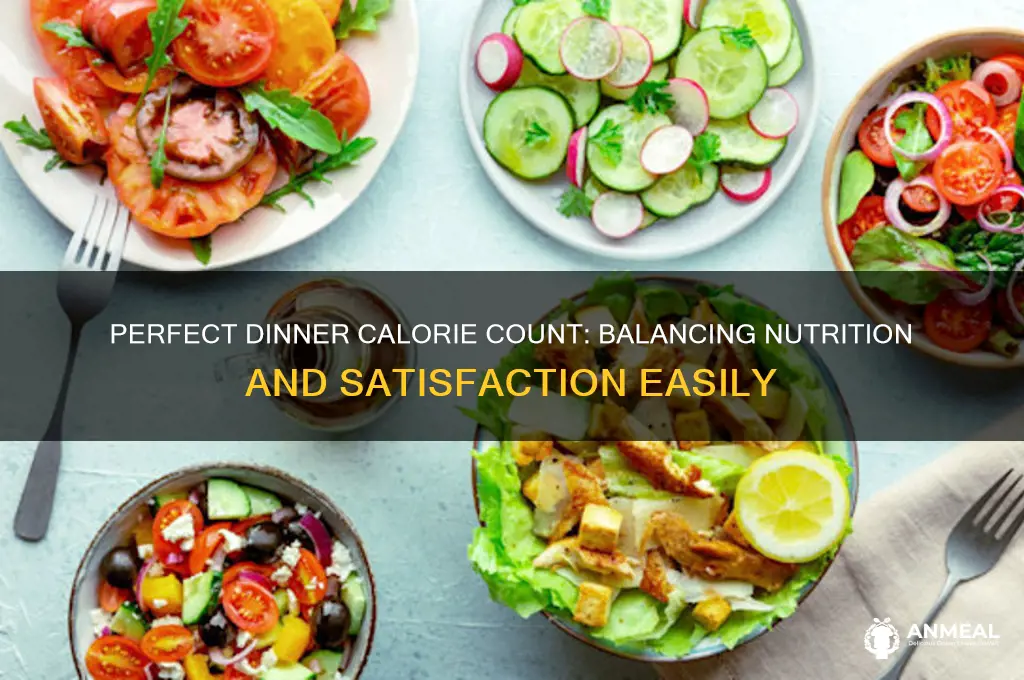 how many cals for dinner