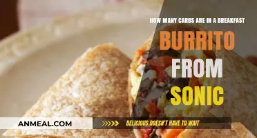 Sonic Breakfast Burrito: Carb Count and Nutrition Facts