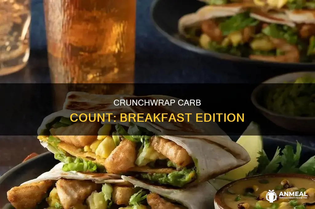 how many carbs are in a breakfast crunchwrap
