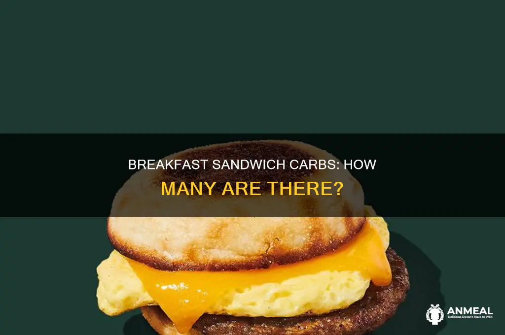 how many carbs are in a breakfast sandwich