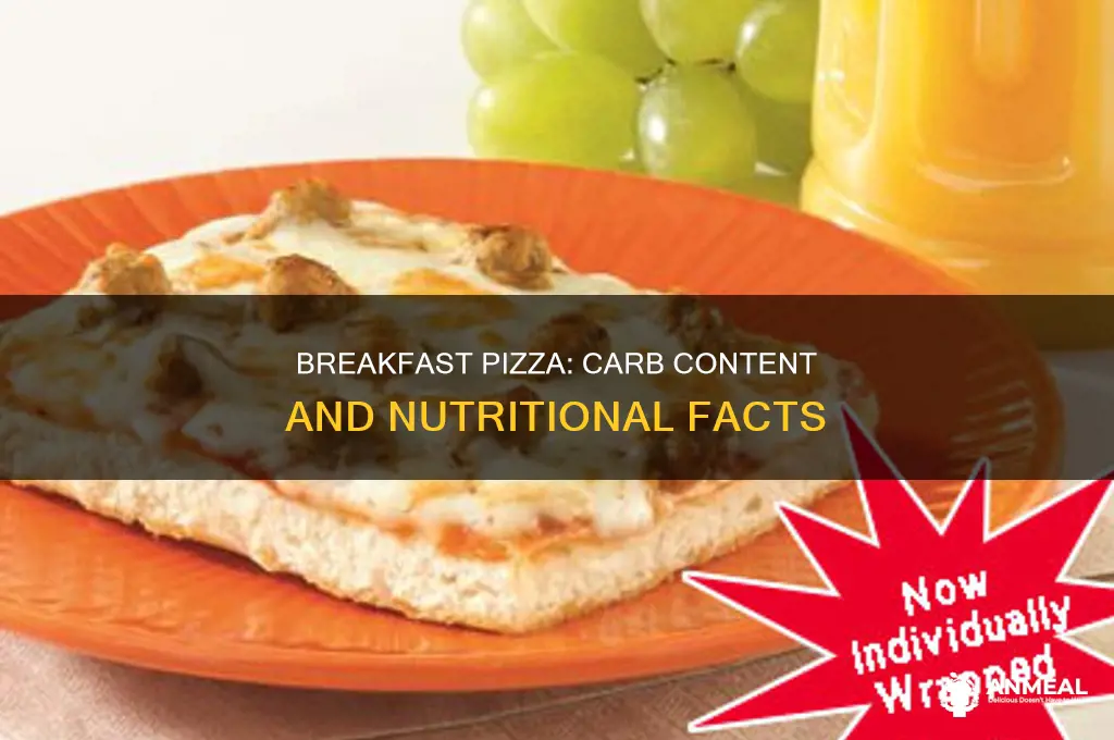 how many carbs are in a piece of breakfast pizza