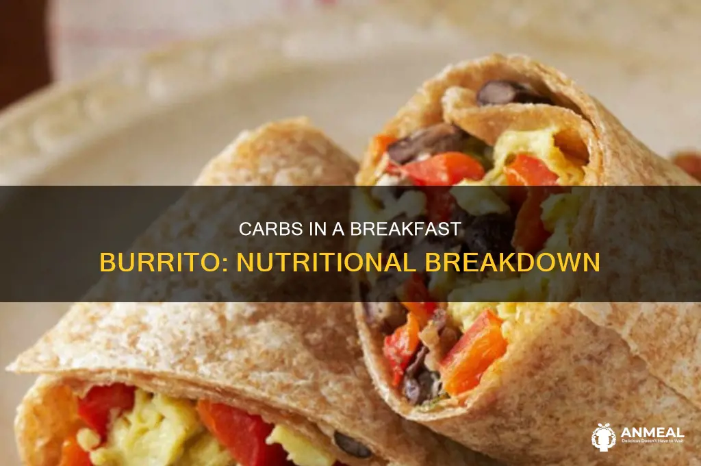 how many carbs are in a ultimate breakfast burrito