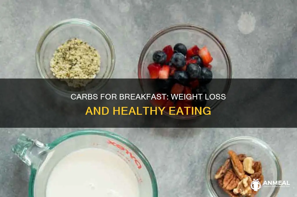 how many carbs for breakfast to lose weight