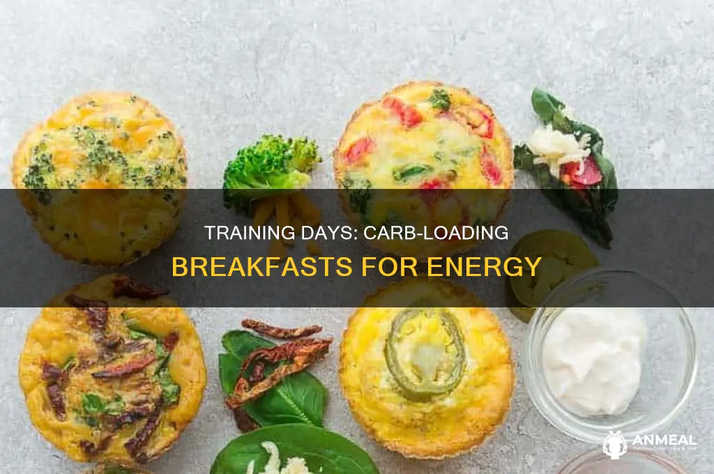 how many carbs for breakfast training days