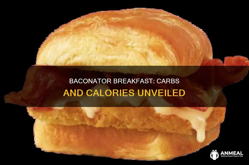 how many carbs in a breakfast baconator