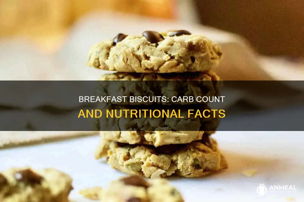 how many carbs in a breakfast biscuit